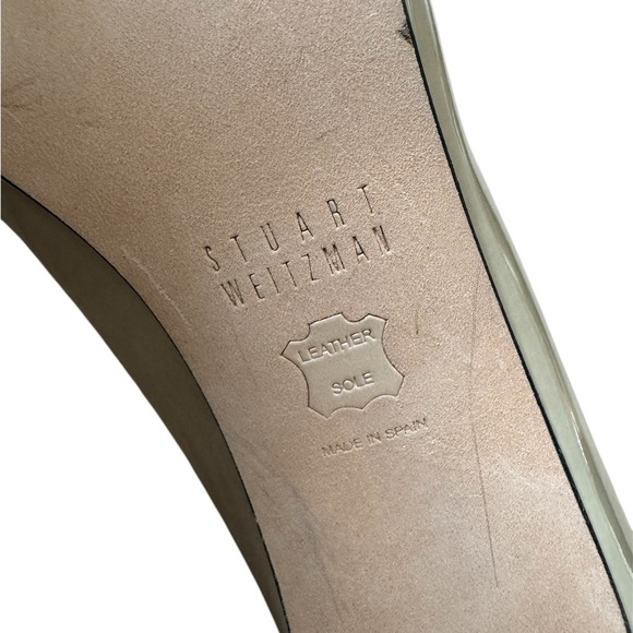 Stuart Weitzman Avignon Adobe Aniline Peep Toe Heels Leather Size: US 7 - Picture 4 of 8